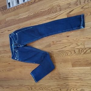 True Religion size 24 skinny jeans women's low rise